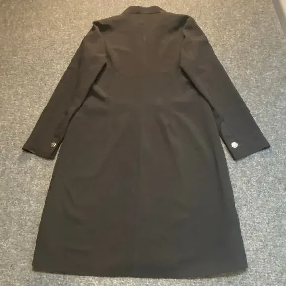 Versace Womens Size 40 EU US 8/10 M Black Overlay Floral Cut Out Jacket Dress - Picture 4 of 8